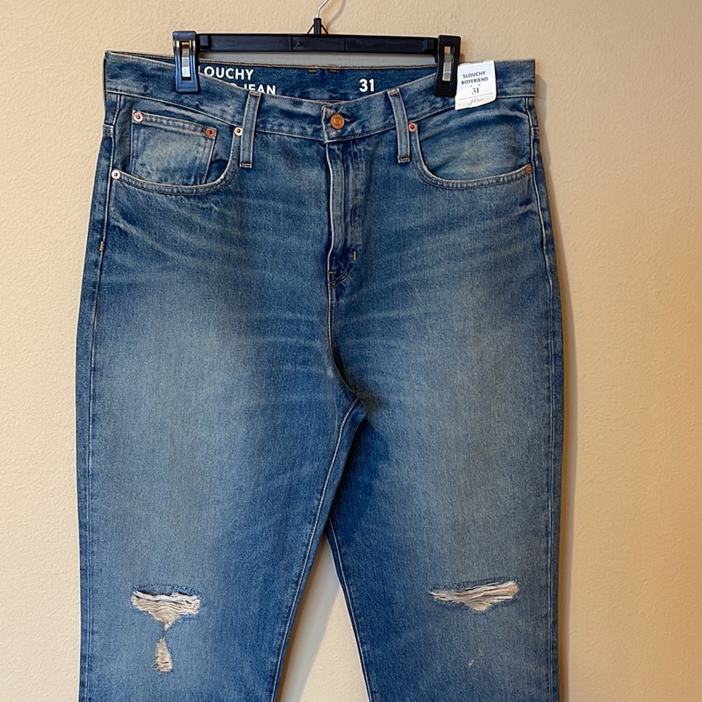 NWT J.Crew Slouchy boyfriend jean in Southern Sky wash - Picture 3 of 7